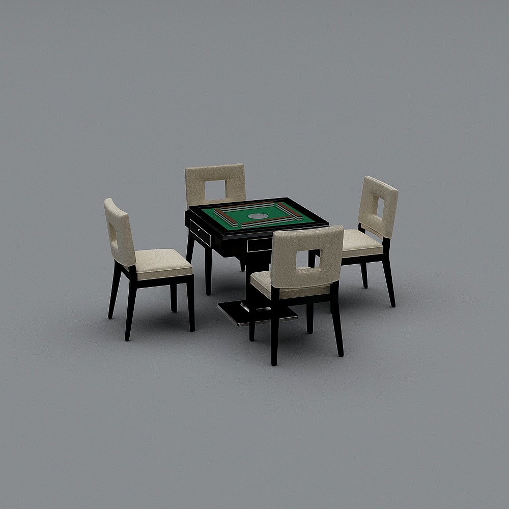 麻将桌3d模型