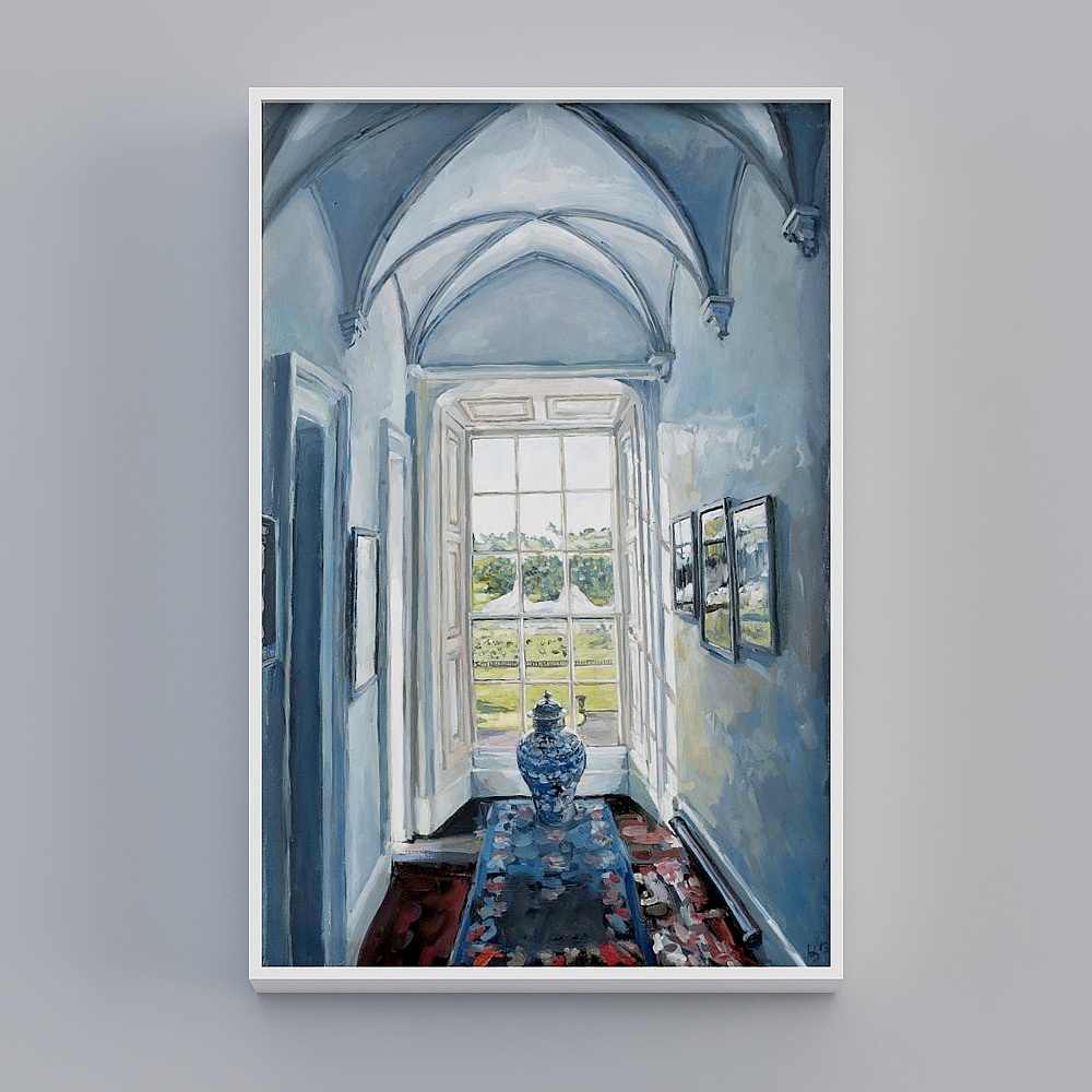 艾黛家居-欧式风景沙发门窗户装饰画-119176a3d模型