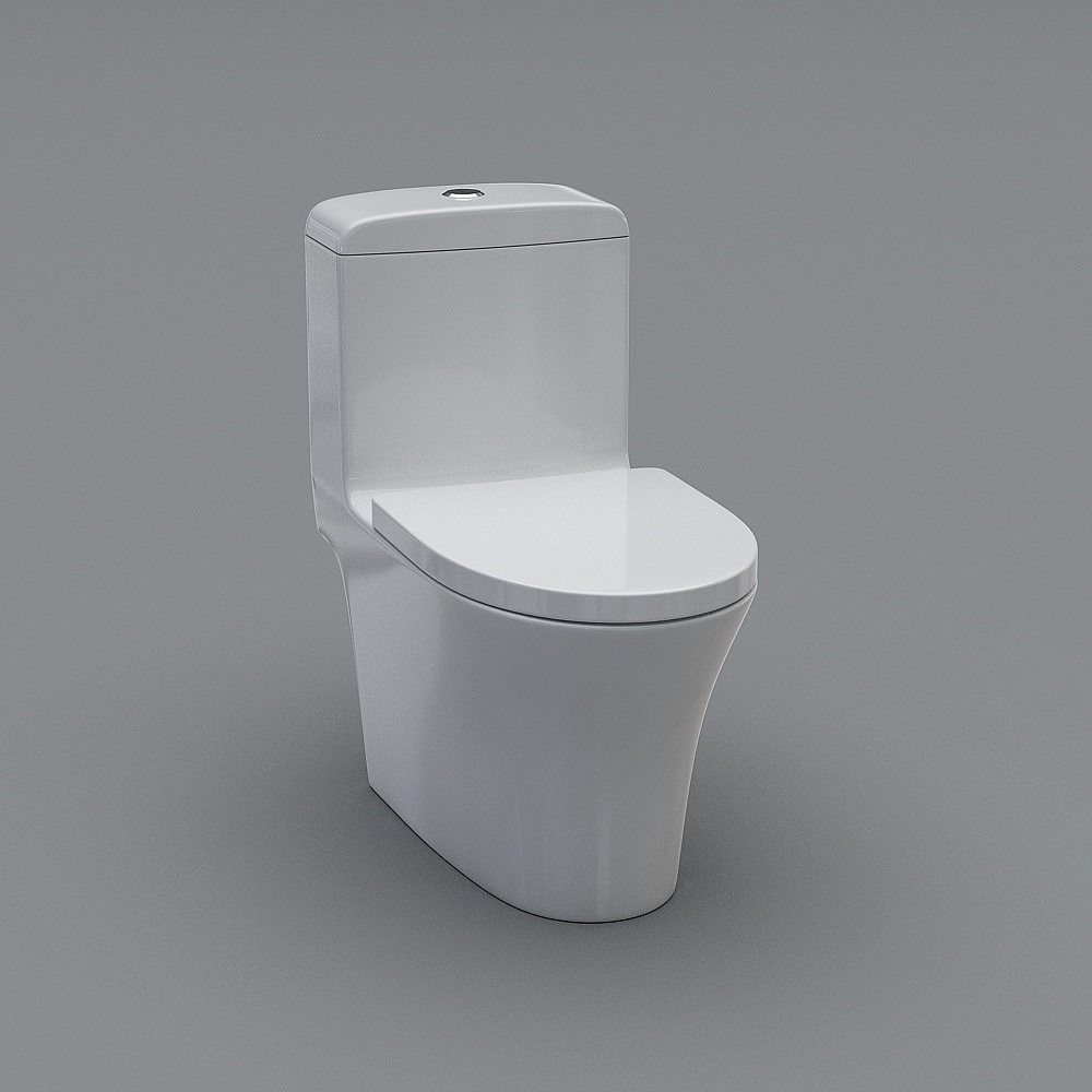 法恩莎-fb16128l-坐便器3d模型
