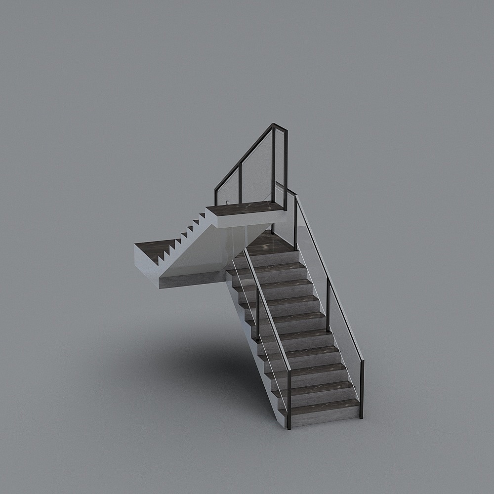 楼梯-中式-副本3d模型