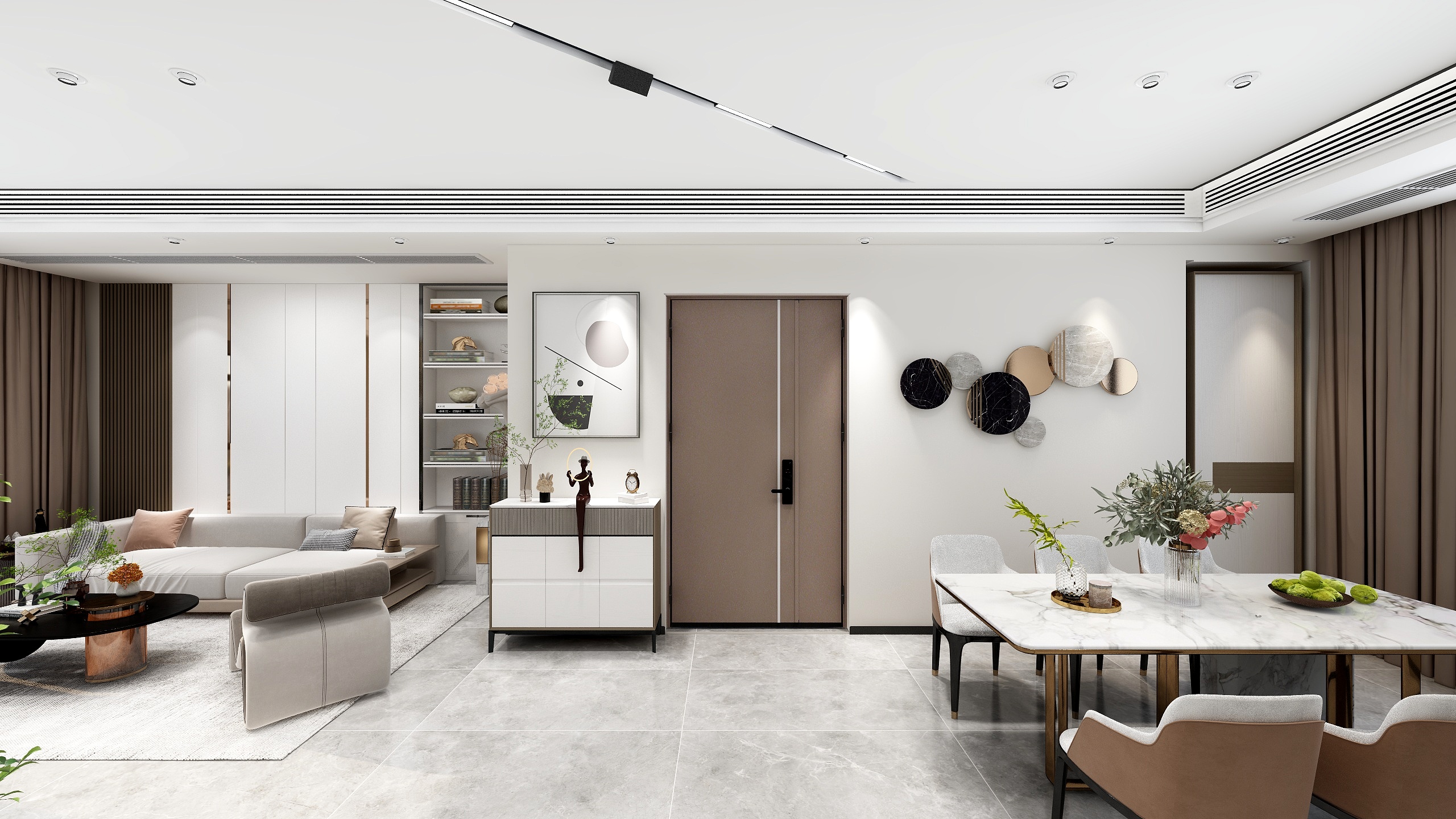 王康伟-融创中梁首府壹号34-601府设计方案《春来》-装修设计方案