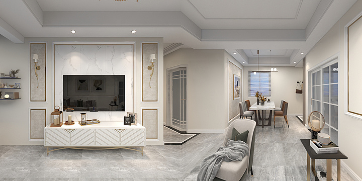 AhDaiya-金茂府2-19-4-简欧-装修设计方案