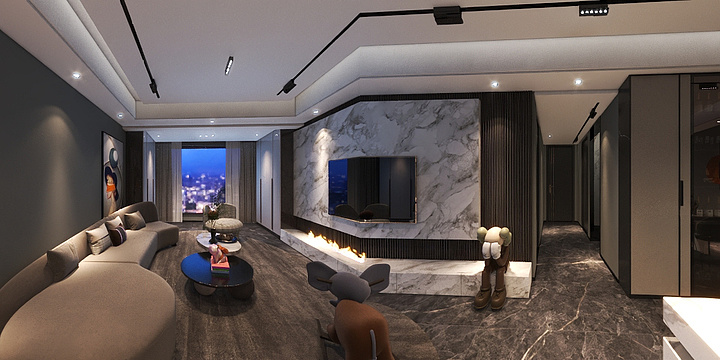 室内设计老黄-大渡河府A6.dwg-装修设计方案