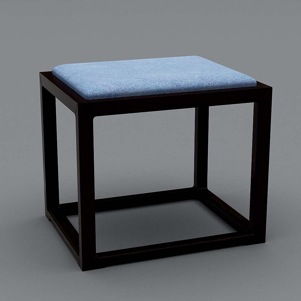 装点E家-YWKJ-PY18007-妆凳3D模型