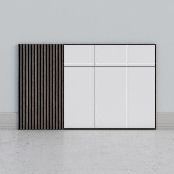 Light luxury style modern minimalism-wainscot background wall solid wood grille-8506 Pamela Brown Oak 8506