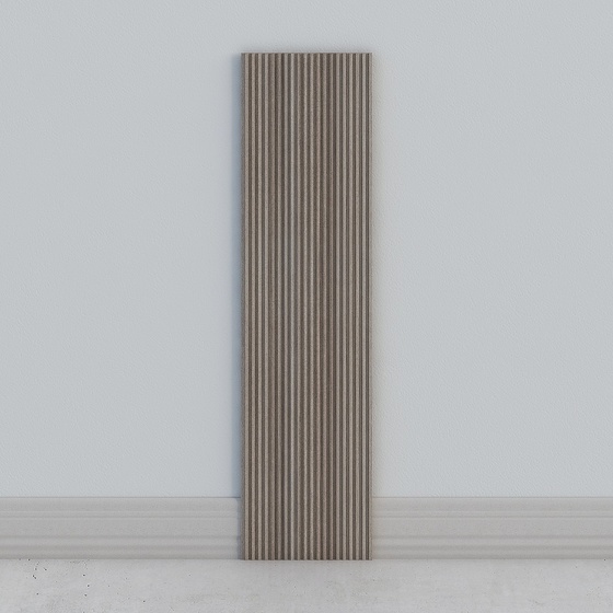Solid wood grille background wall wainscot-9541 straight grain teak