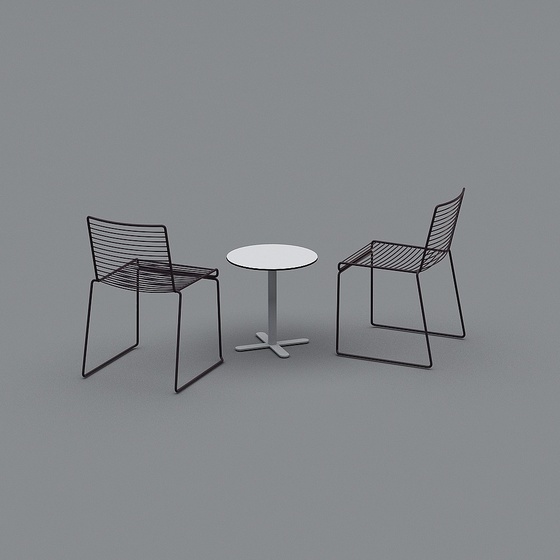 Modern Outdoor Dining Table & Chairs,Gray
