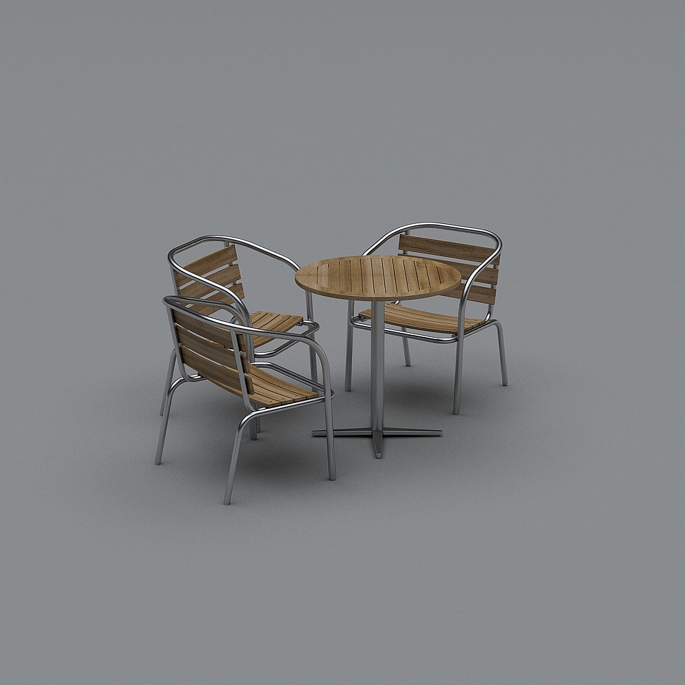 户外桌椅精模-BS3D模型