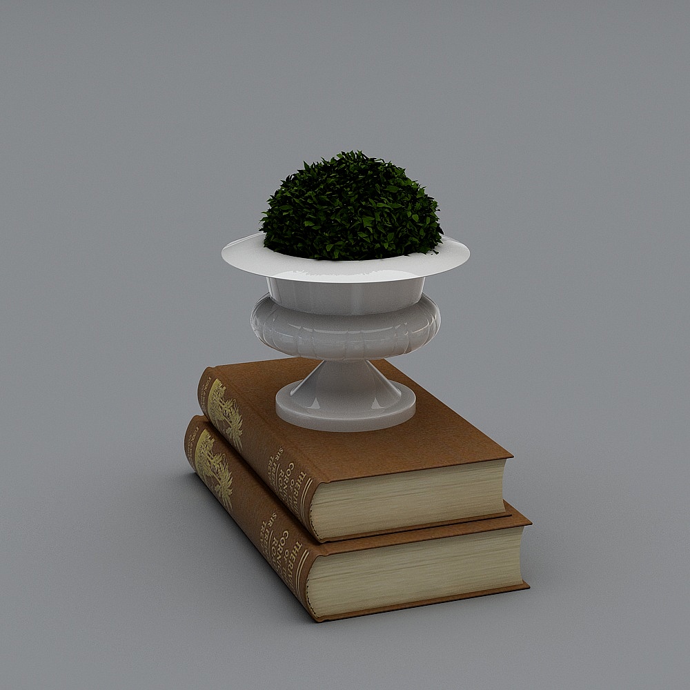 书绿植摆件