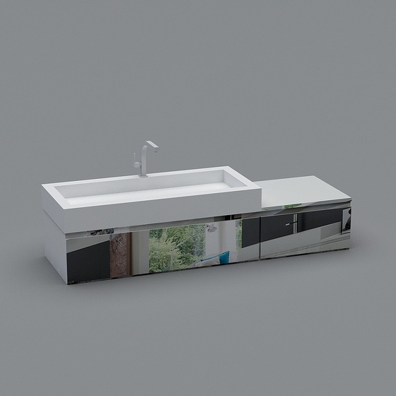 Unique Black and White Cubik 3D Model