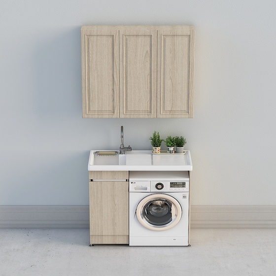 Modern Washer Cabinets,Earth color