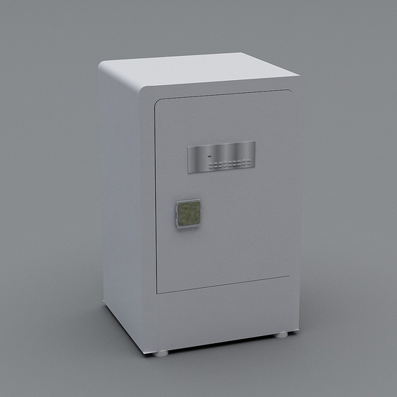 Stylish Black Safe Box 3D Model for Secure Storage