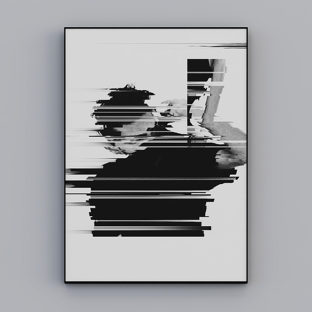 现代主卧0 装饰画3D模型
