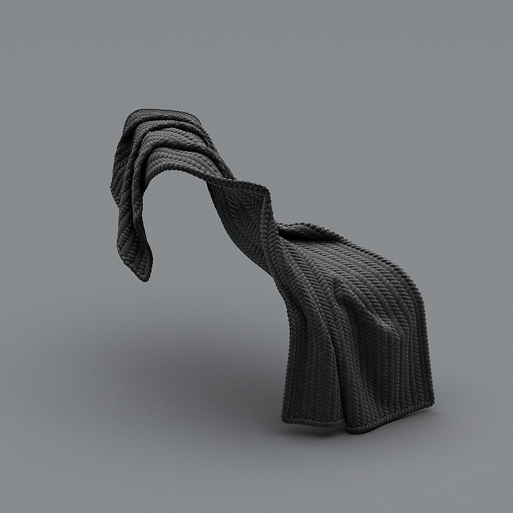 搭巾3D模型