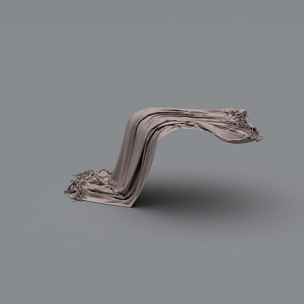 搭巾3D模型