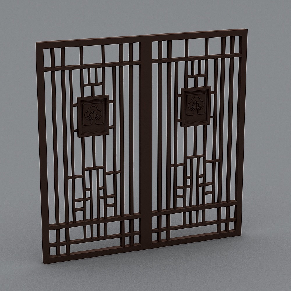 铁艺门3D模型