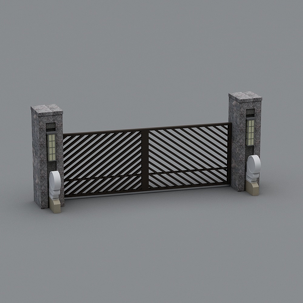 铁艺门3D模型