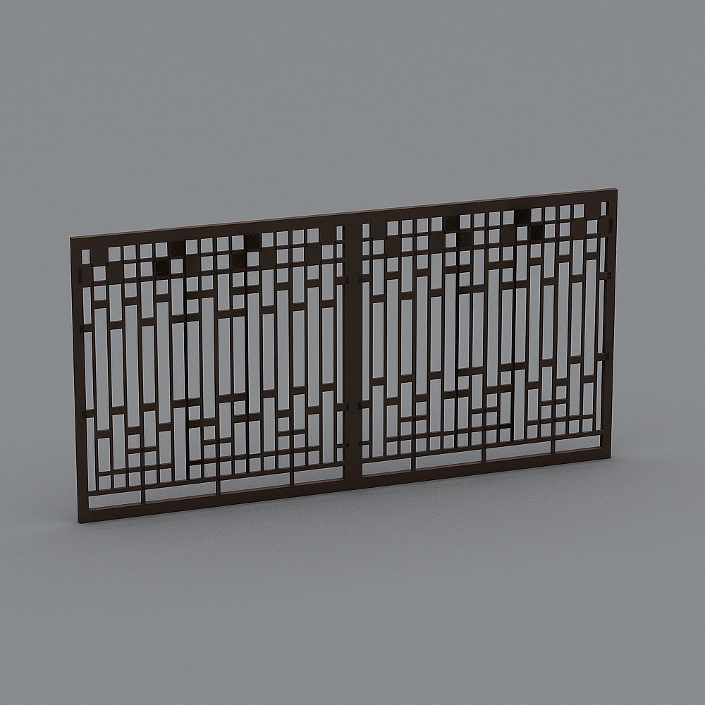 铁艺门3D模型
