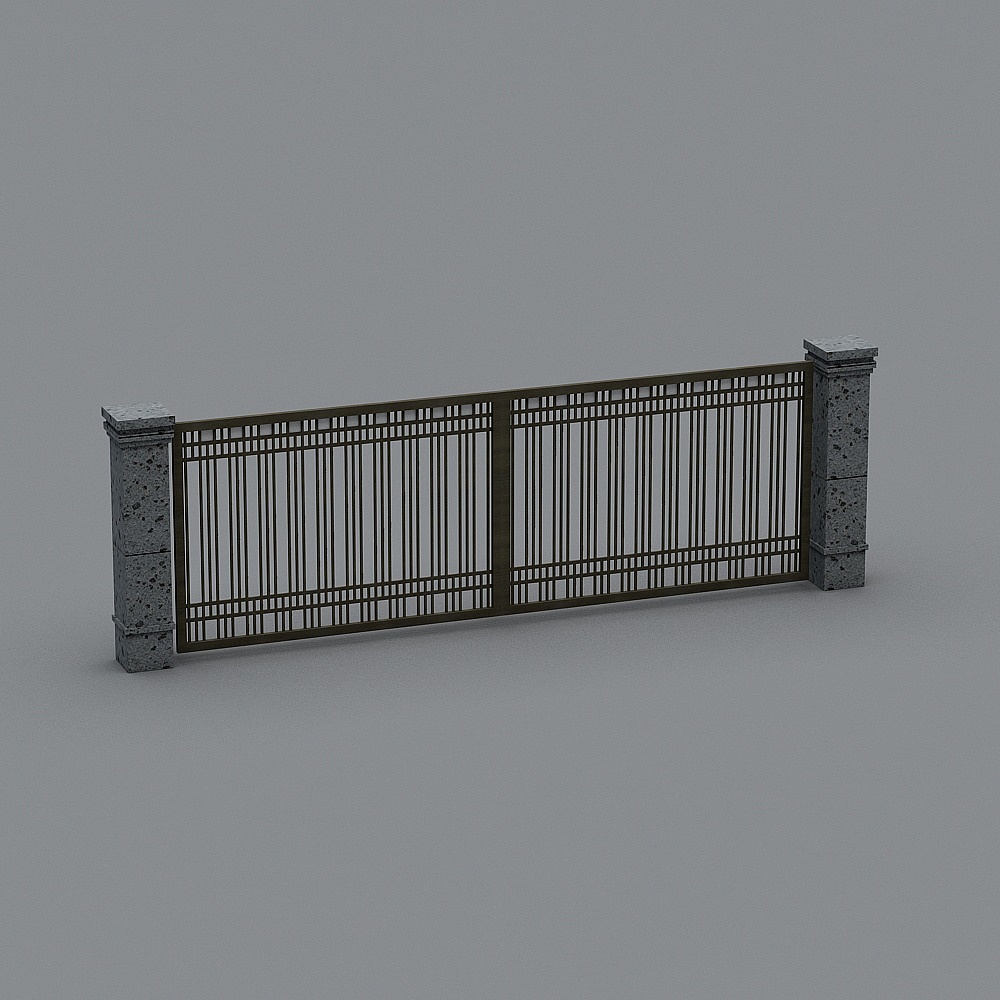 铁艺门3D模型