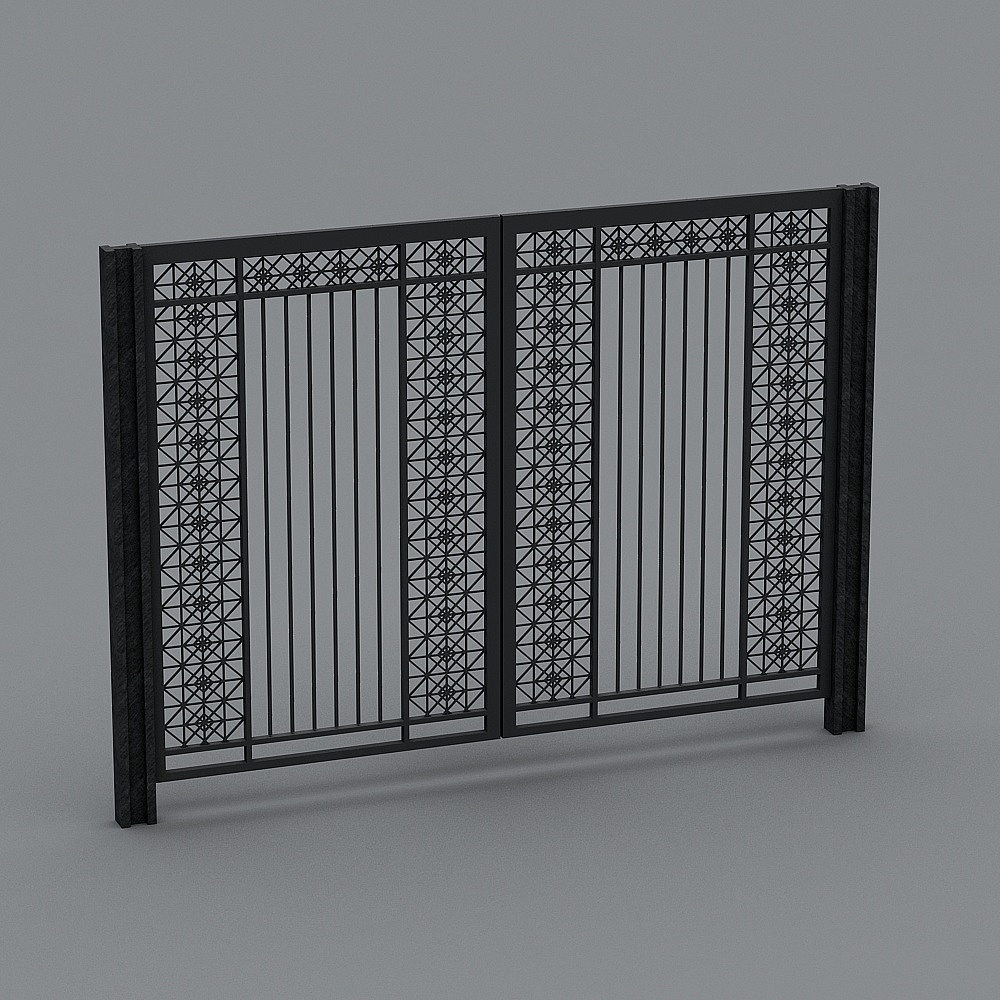 铁艺门3D模型