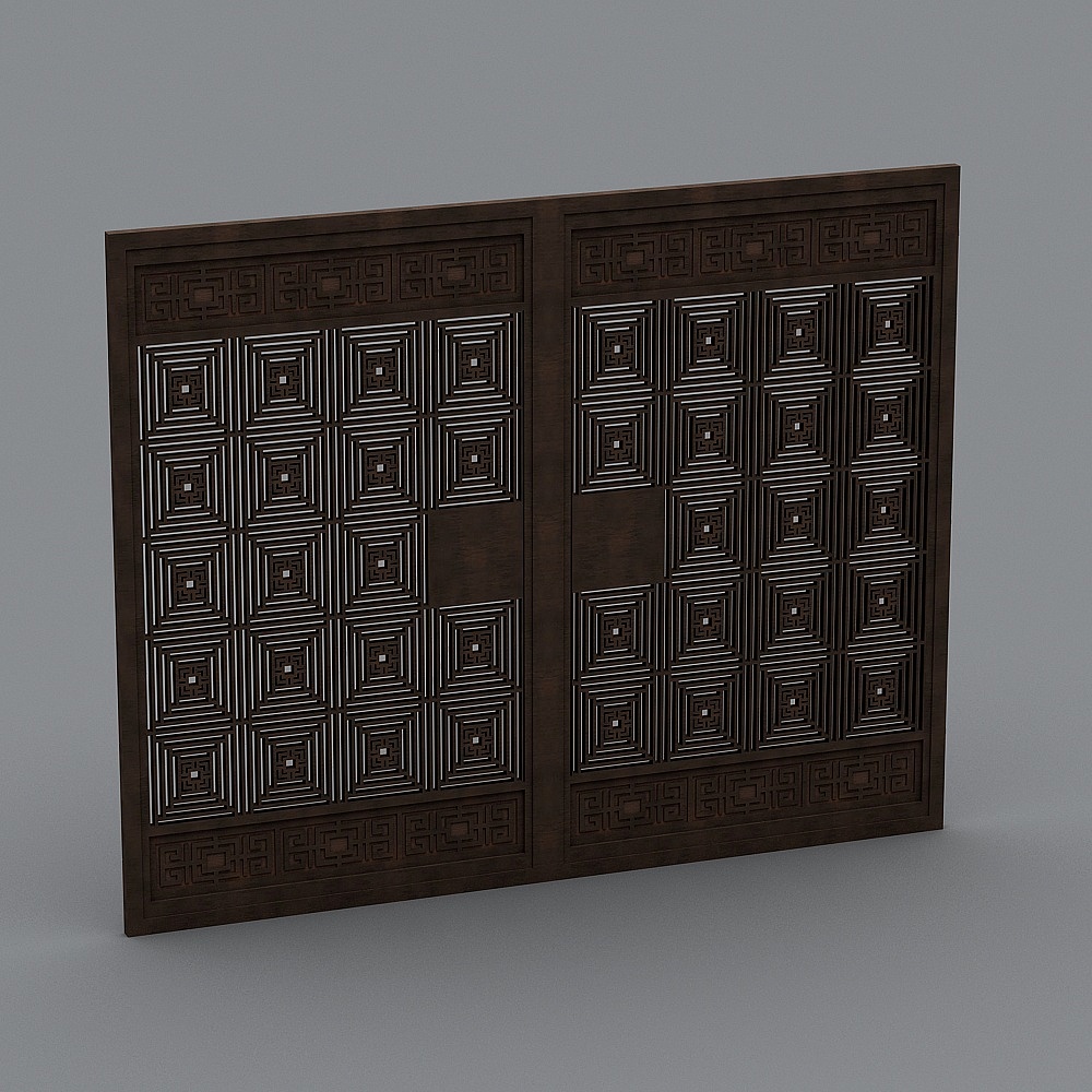 铁艺门3D模型