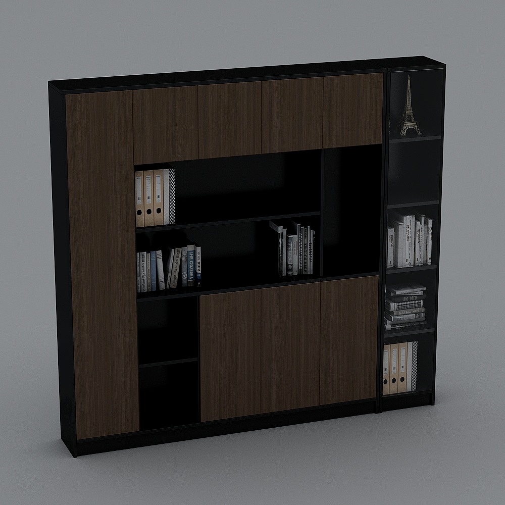 现代-办公书柜-XS3D模型