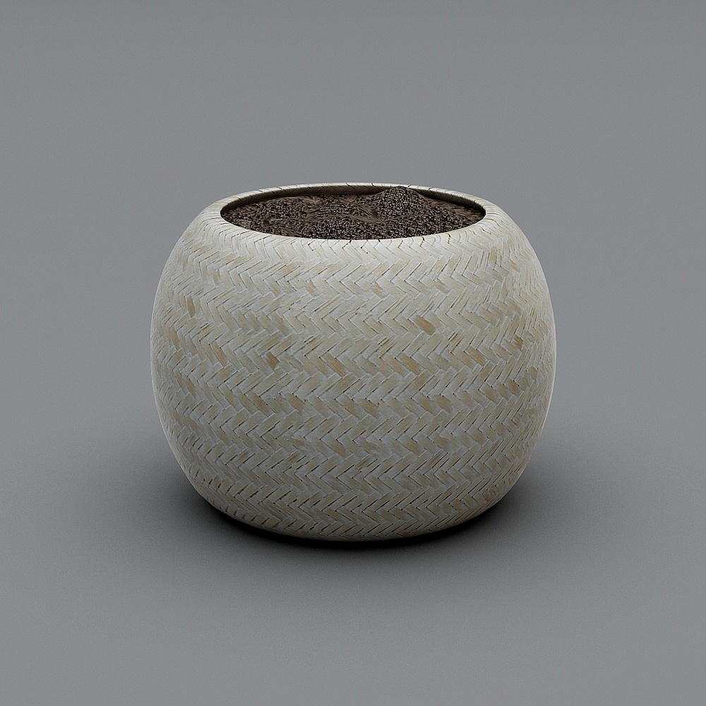F植物花盆3D模型