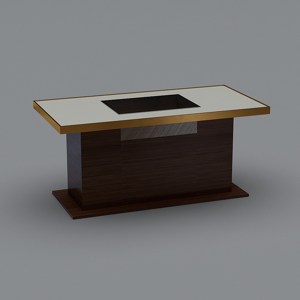 火锅桌3D模型