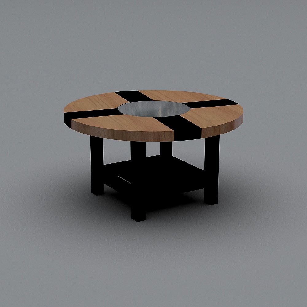 火锅桌3D模型