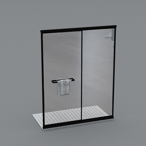 Asian Shower Screen/Door,Black