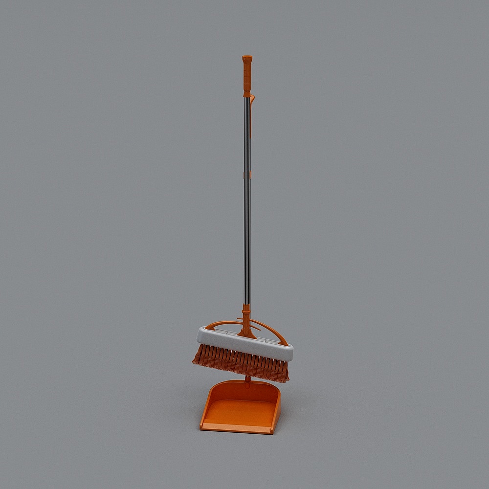扫帚组合（橙）3D模型