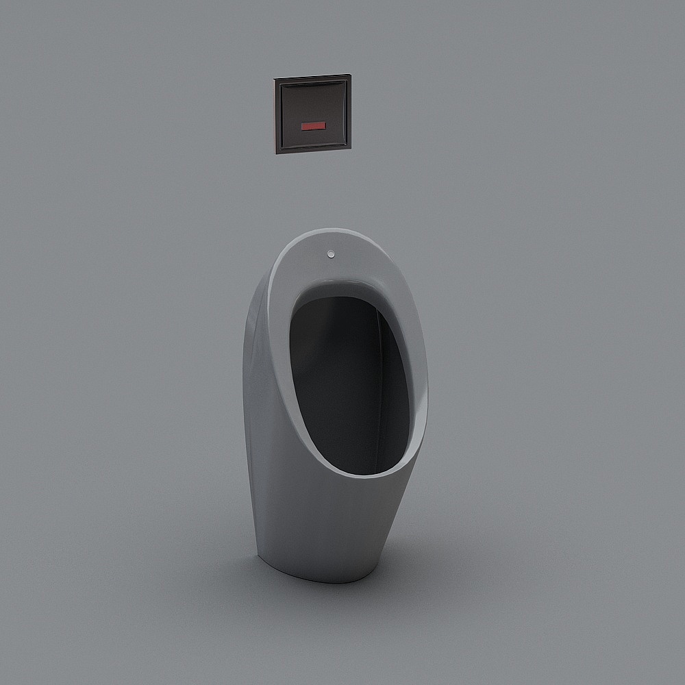 现代小便斗小便器3D模型