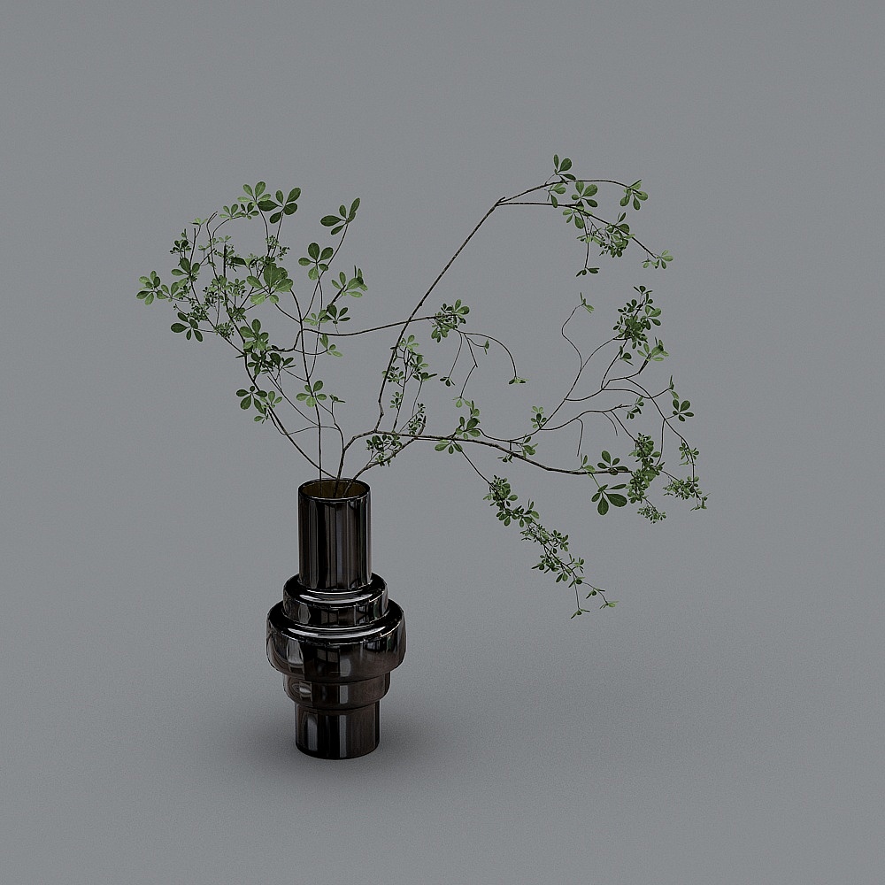 现代花瓶插花雕塑书籍摆件-花瓶摆件