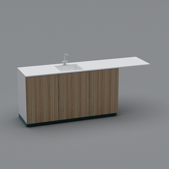 Kitchen cabinet with sink (1)