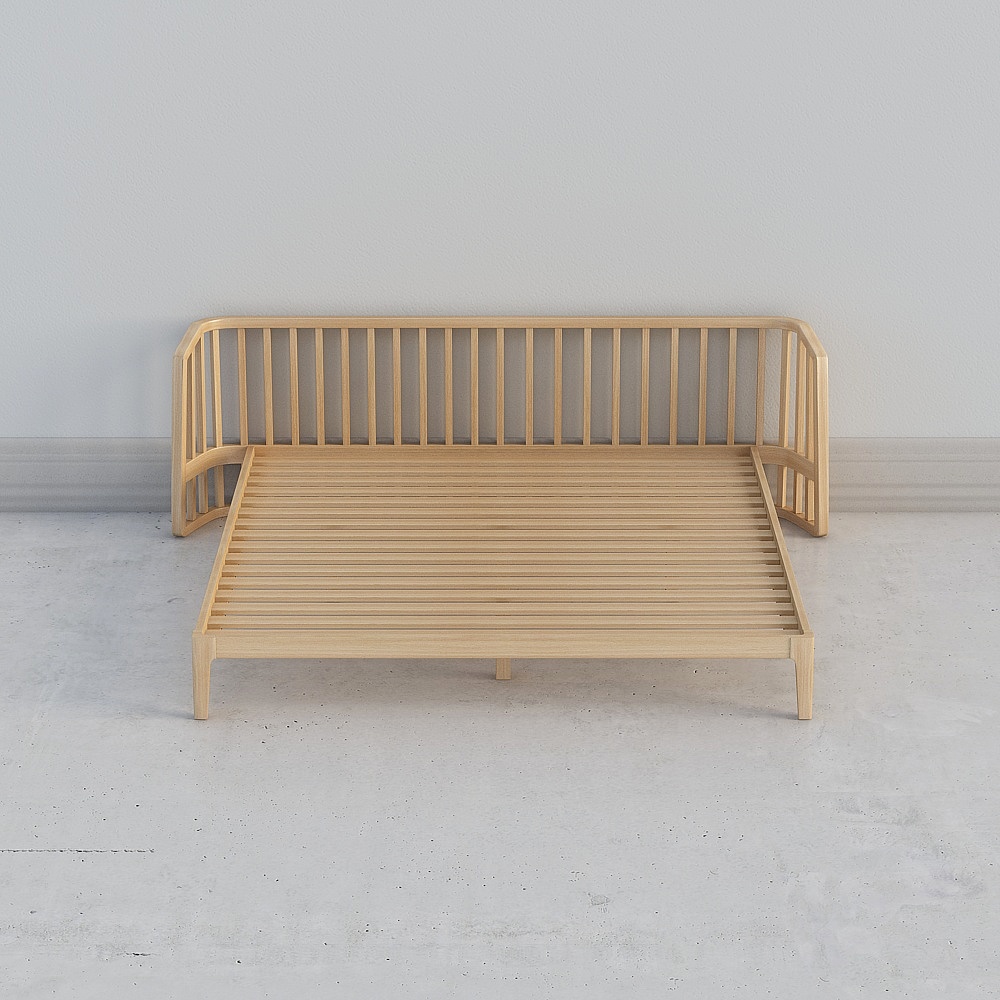 竖琴床｜Harp Bed（无床品）3D模型