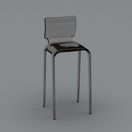 Modern Single Chair - Transparent Backrest Chair