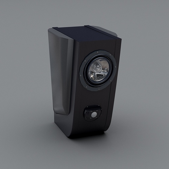Chic Black Speaker Equipment 3D Model for Modern Spaces