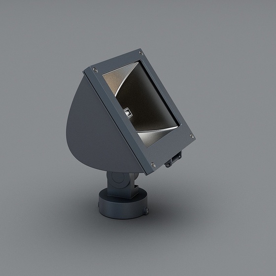 Single Stage Light 3D Model in Black for Versatile Use