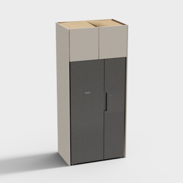 现代嵌入式冰箱3D模型