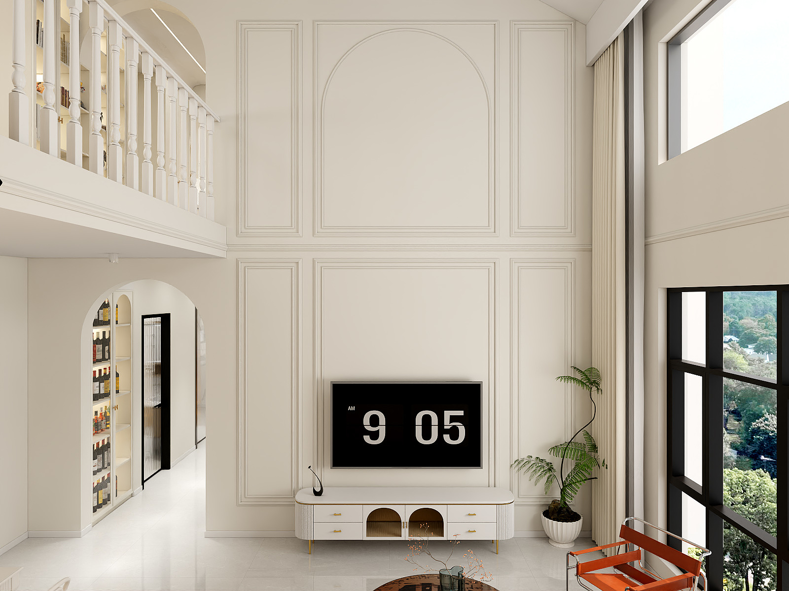 捌零贰叁ING-中房兰亭85㎡跃层法式奶油-装修设计方案