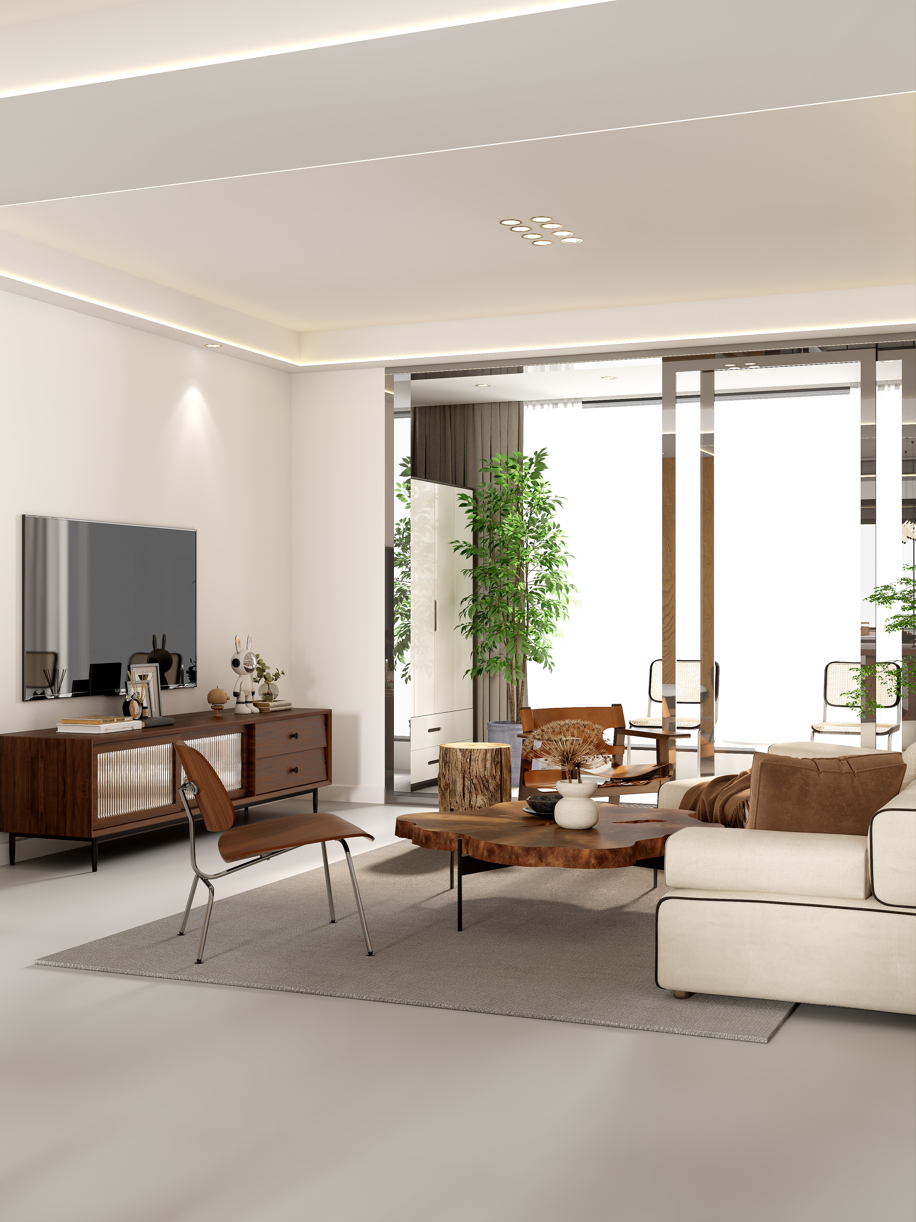 云起设计丨云起-现代侘寂风丨盛华城-装修设计方案