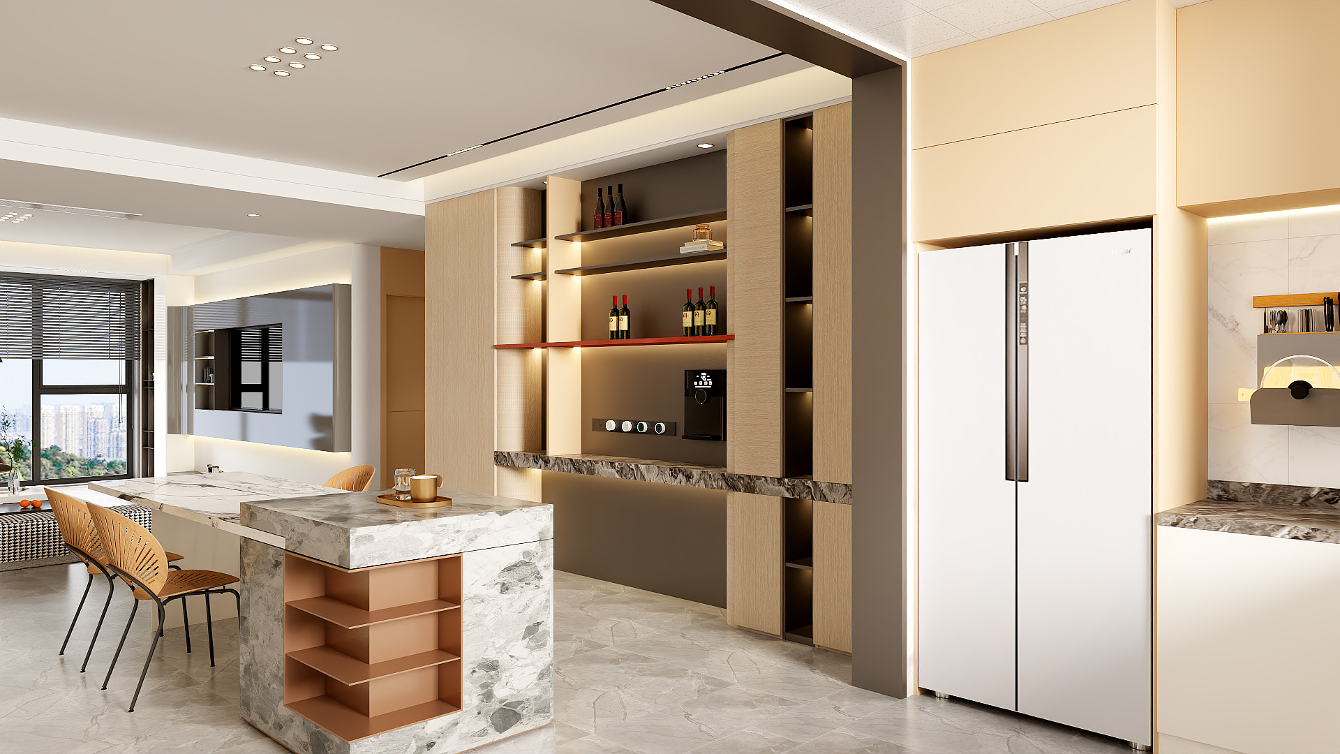 云起设计丨云起-现代风格121m²两室-装修设计方案