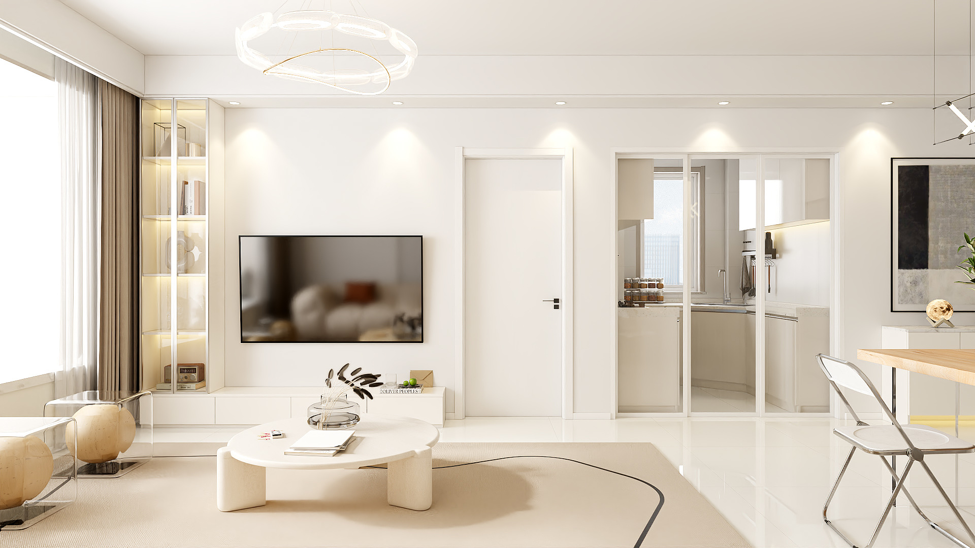 云起设计丨云起-现代风格72m²两室-装修设计方案