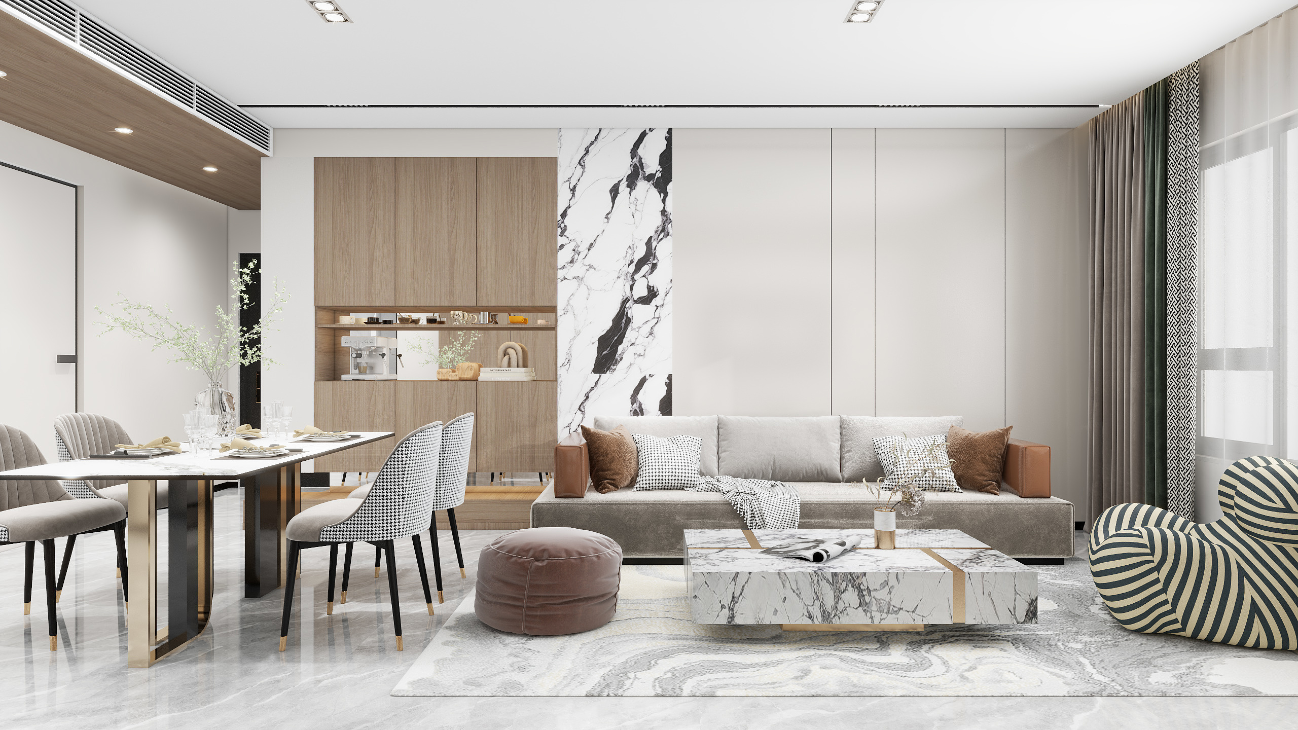 彩木工作室-样板间106㎡-装修设计方案