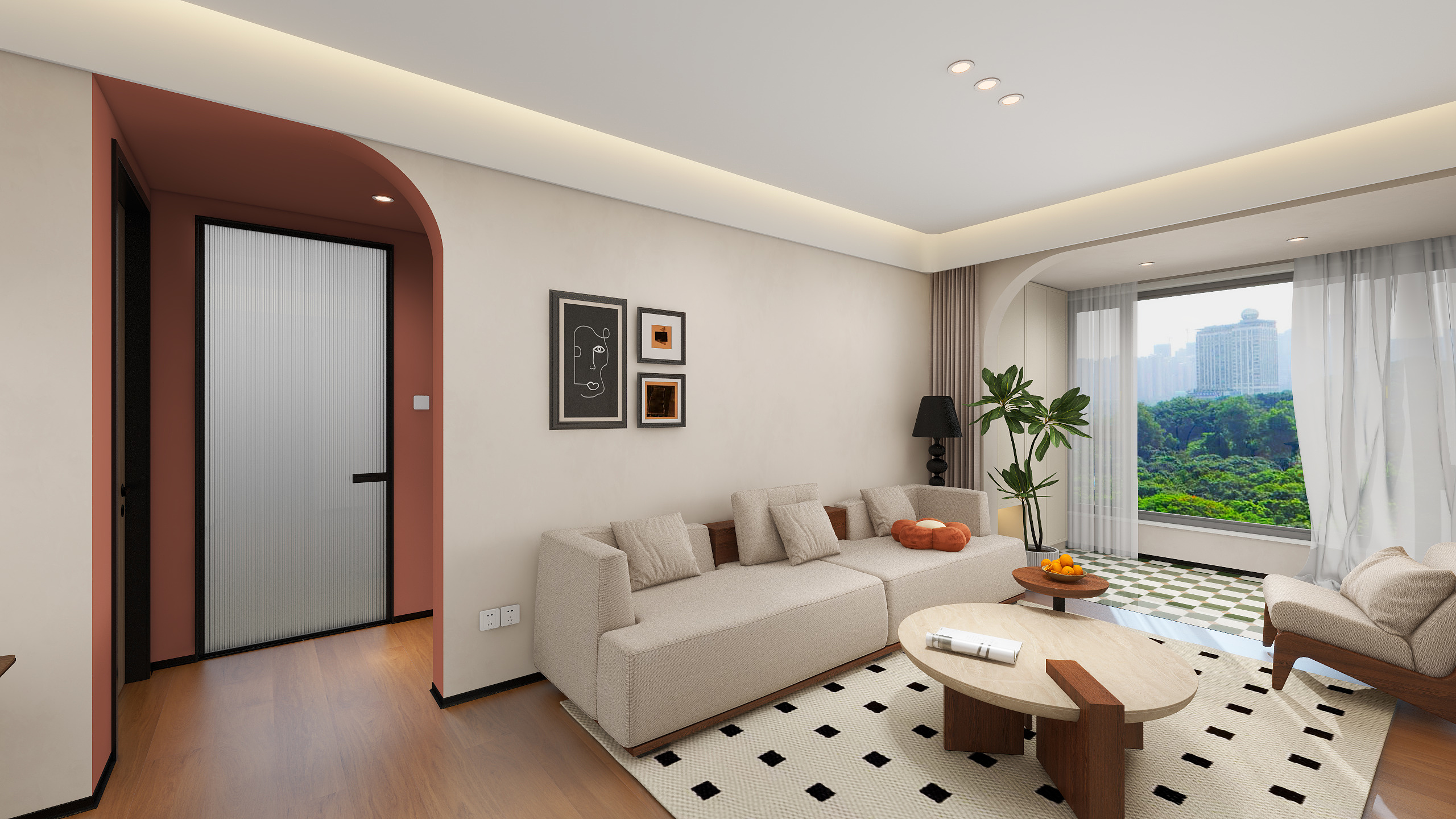 阳光cici-103m²中古混搭3室-装修设计方案