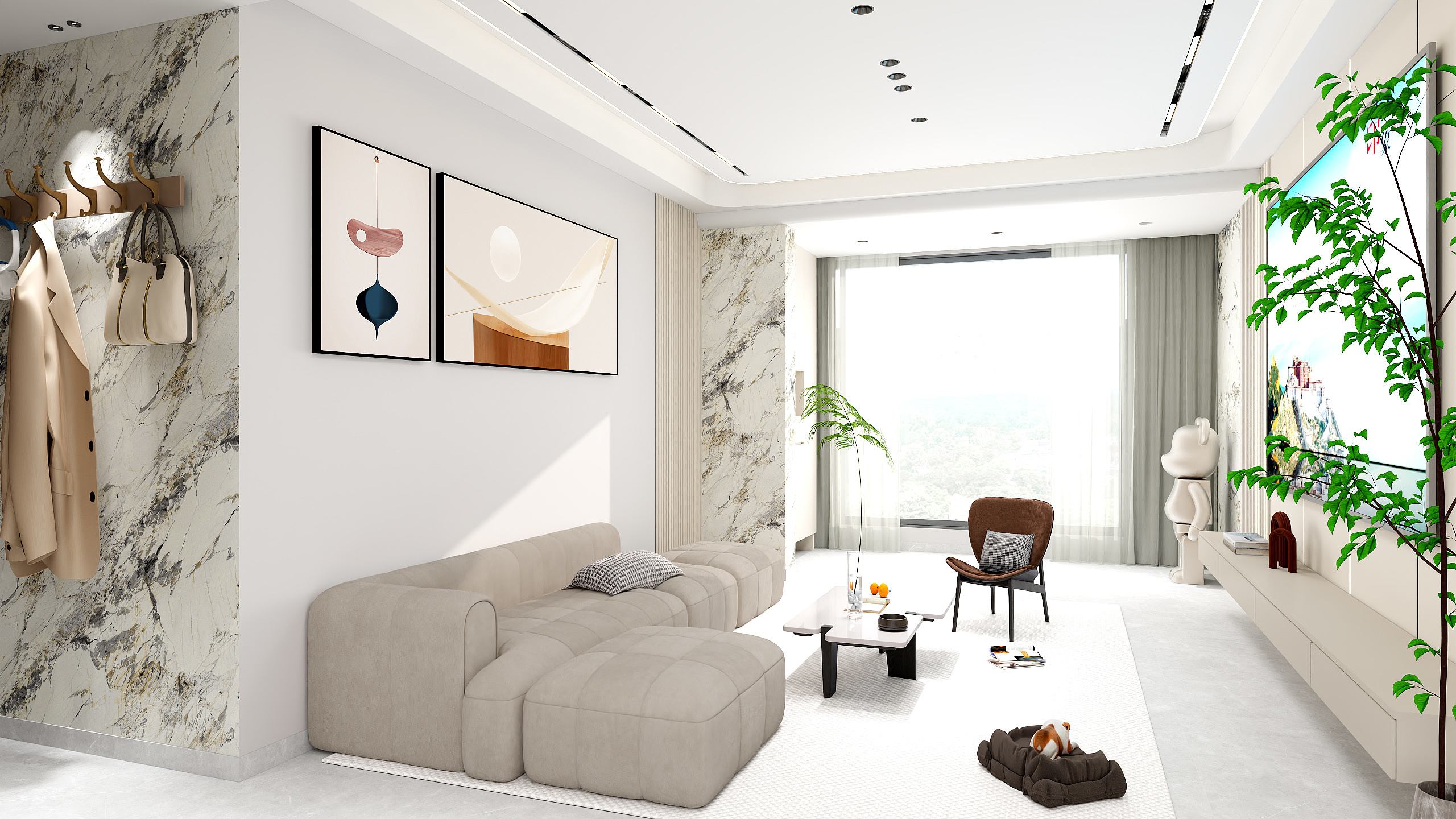 玉带蜻设计-鱼化雅苑133效果图-装修设计方案