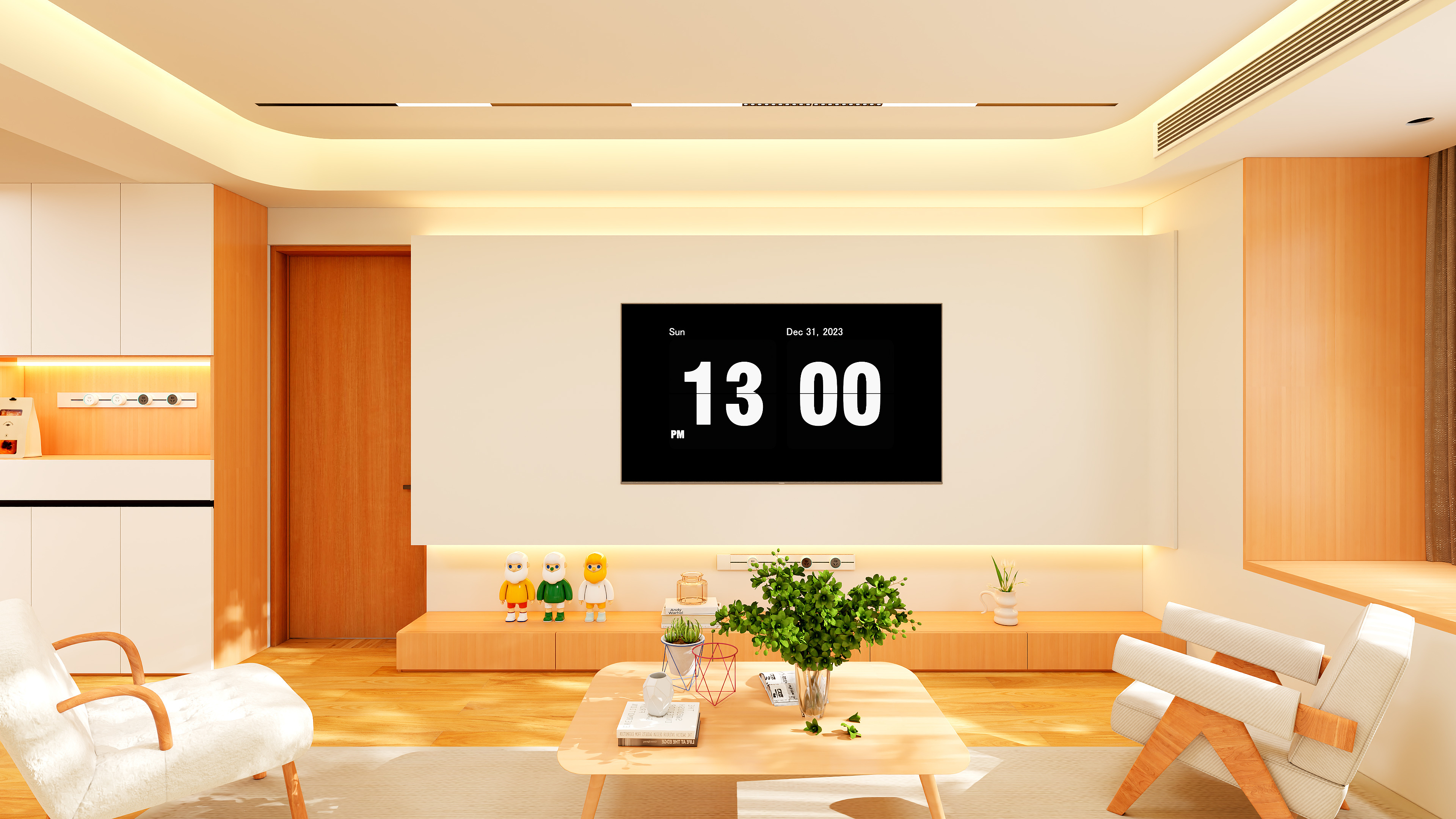 一涧设计-奶油112㎡3室-装修设计方案