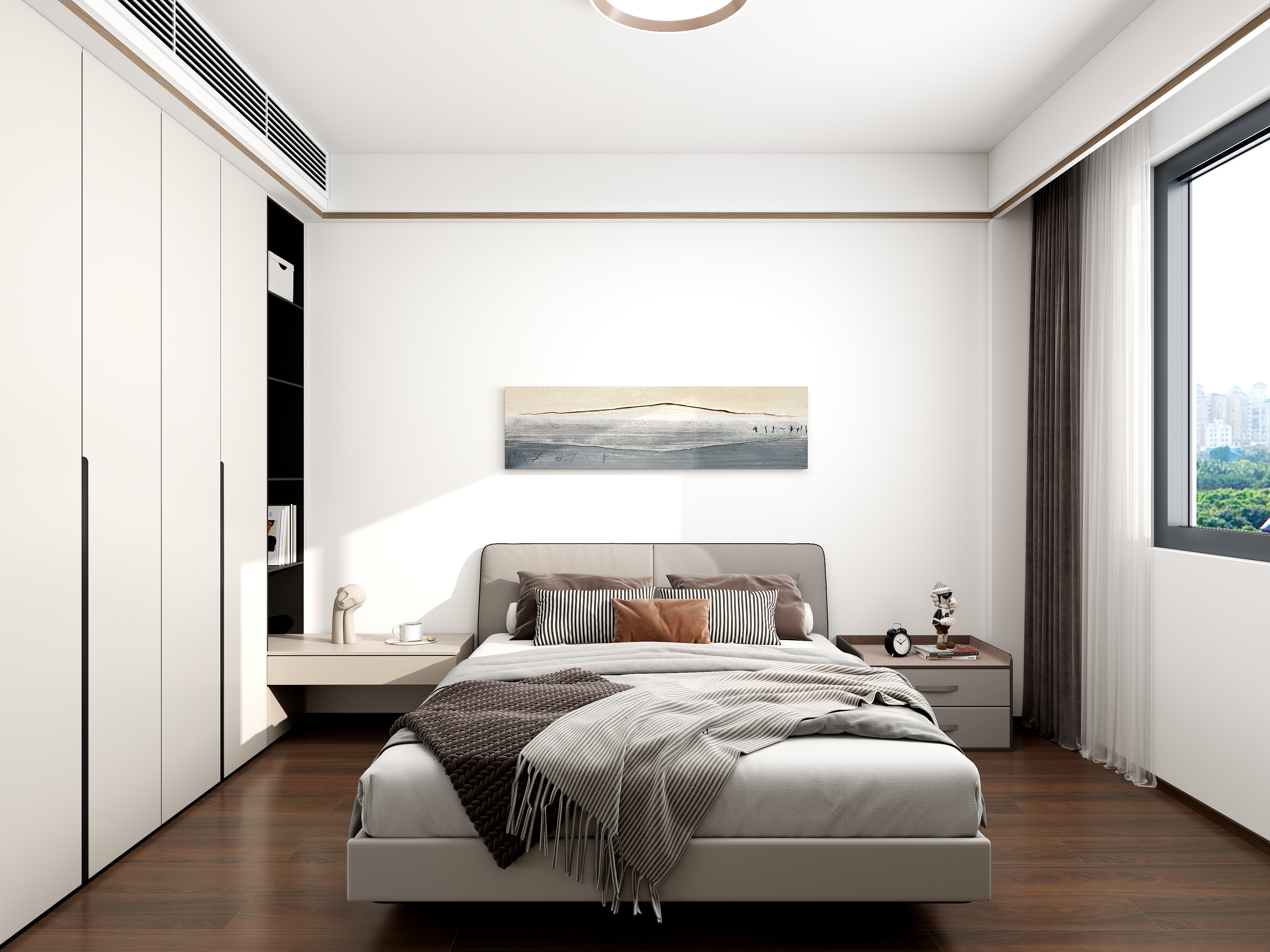 福州极简全案-金冠花园92㎡3室装修效果图