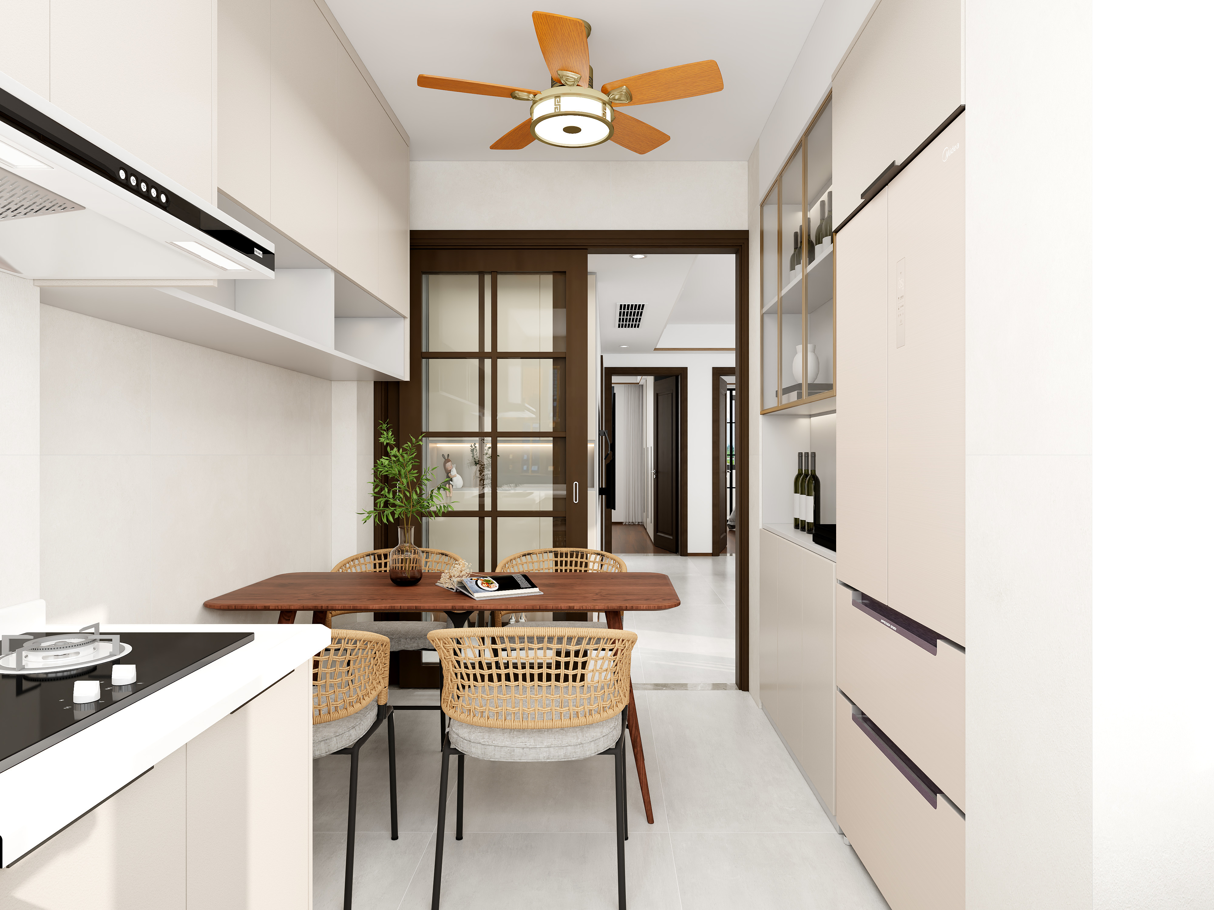 福州极简全案-金冠花园92㎡3室装修效果图