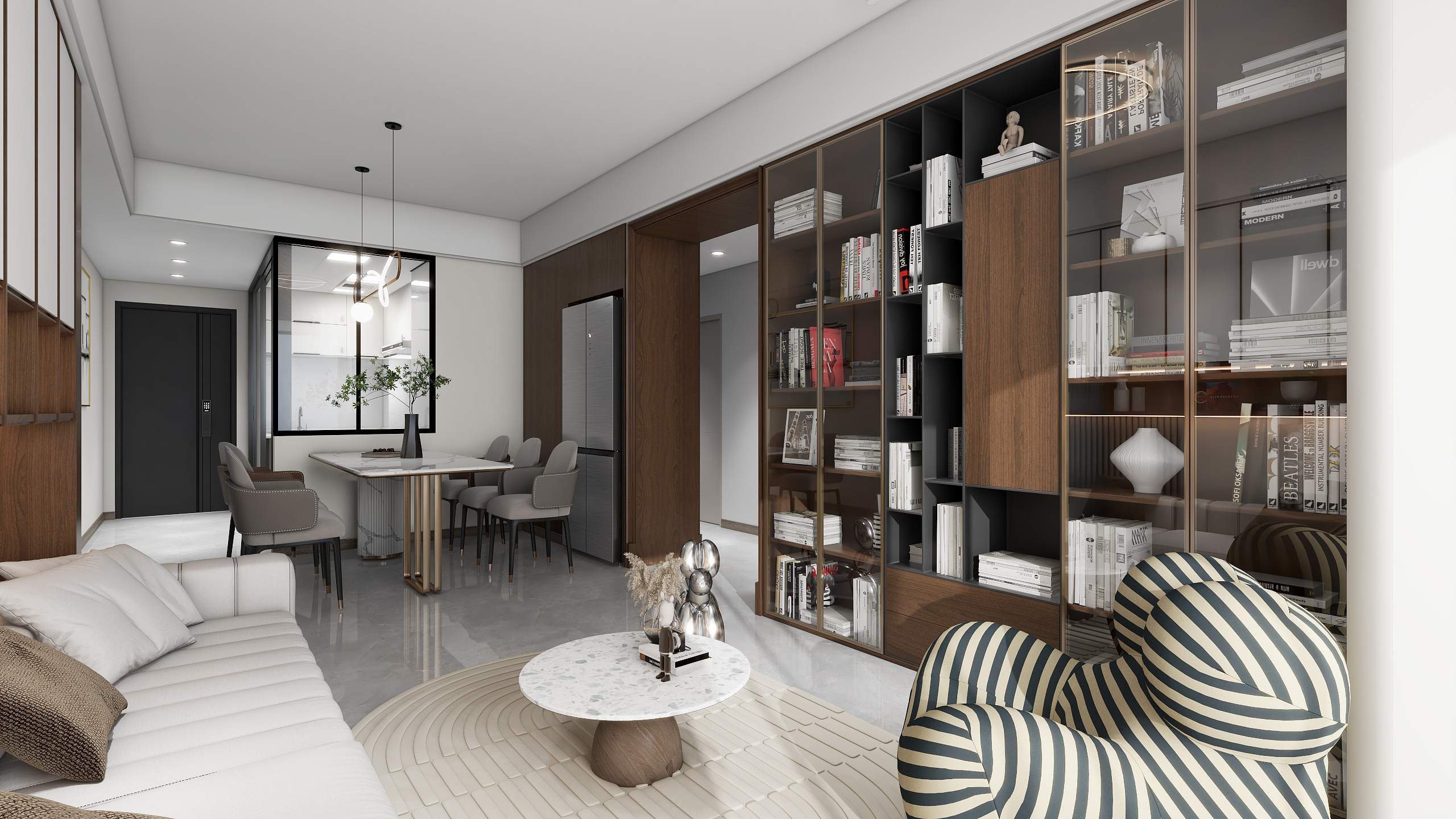 筑星装饰-中骏四季阳光82㎡3室装修效果图